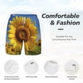 thumbnail image 5 of Lsque Mens Swim Trunks Sky Golden Sunflower Field A Pattern - Bathing Suit Compression Liner - Beach Swim Shorts Swimwear - (S-3XL) - Stretch Quick Dry -Medium, 5 of 9