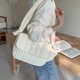 thumbnail image 1 of Bolso bandolera para mujer Bolso bandolera informal Bolso suave para citas de invierno (blanco), 1 of 7