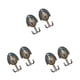 thumbnail image 5 of Wosthever 1 Pair Peacock Double Metal Clothes Towel Bag Hook Hanger Wall DIY Type1 NO1, 5 of 6