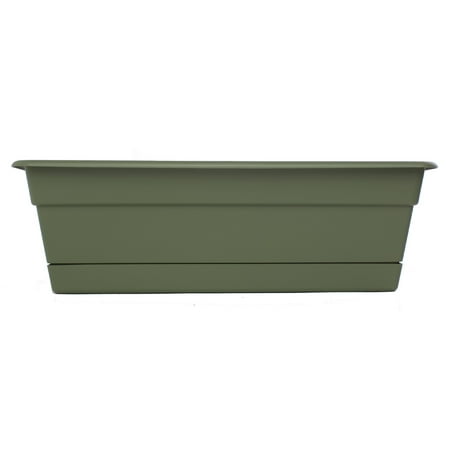 UPC 811214020070 product image for Bloem Dura Cotta Window Box Planter: 18  - Living Green - With Tray  Weatherproo | upcitemdb.com