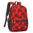 thumbnail image 2 of Game Controller Red Pattern 17" School Backpacks for Teens,Waterproof Oxford Fabric,S-Shape Padded Straps for School,Travel,Hiking,Camping, 2 of 6