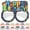 As shown, variant on LOLIPPYY 24pcs Birthday Party Glasses Props Set, Fun Party Favors for Celebrations