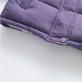 thumbnail image 5 of Hvobtty Kids Coat, Puffer Jacket Kids, Boys and Girls Fall and Winter Plus Thick kids Solid Color Coat Small and Medium-sized Hooded Warm Coat Purple 4 Years, 5 of 5