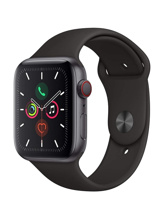 Pre-Owned Apple Watch Series 5 40mm GPS Cellular LTE Aluminum Black Sport Band - Space Gray