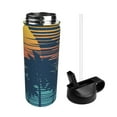 thumbnail image 2 of Daiia Palm Trees Printed 18oz Sports Insulated Kettle With Straw Water Bottle For Running Hiking Cycling Climbing Mens Woman'S Sports Water Bottle, 2 of 8