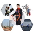 thumbnail image 1 of Kit de arnés de seguridad para protección industrial contra caídas con doble pierna, cordón y ganchos elásticos con amortiguador de 6,6 pies, sistema Macarena Arnés de detención de caídas, 1 of 8