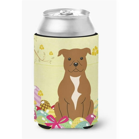 Easter Eggs Staffordshire Bull Terrier Brown Can or Bottle Hugger
