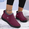 thumbnail image 2 of Leozcaa Womens Snow Boots Winter Warm Booties Anti-Slip Ankle Boots Outdoor Slip On Waterproof Booties, 2 of 7