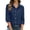 Dark Blue, variant on Women's Button Down Shirts Collared Solid Color Work Fashion Spring Tops Long Sleeve Business Casual Blouses