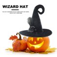 thumbnail image 4 of Sombrero Halloween Disfraz Bruja Tocado para Mujeres Hombres Fiesta Disfraces, 4 of 9