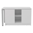thumbnail image 1 of Alfie Rotable Desk 72 Wide Engineered Wood White, 1 of 8