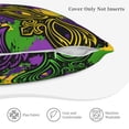 thumbnail image 5 of Bingfone Mardi Gras7 Linen Throw Pillow Covers Cushion Case Pocket Button Vintage Farmhouse Pillowcase For Sofa Couch Bed 20"X20", 5 of 9