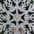 thumbnail image 7 of UDIYO 6Pcs 10cm DIY Artificial Glitter Snowflake Hanging Ornaments Xmas Tree Decor, 7 of 7