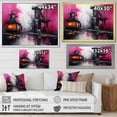 thumbnail image 4 of Designart "The Machinery Of Magenta Factory" Factories Floater Framed Canvas Wall Art, 4 of 5