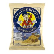Pirate Brands Booty Puffs - Aged White Cheddar , 4 Oz