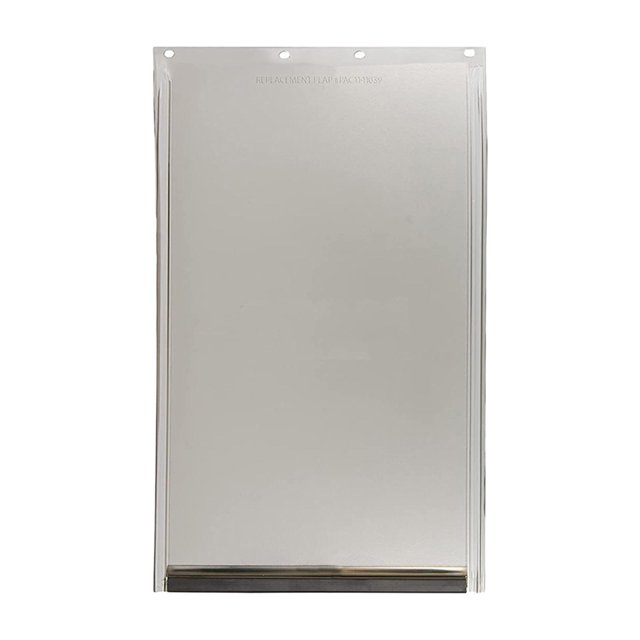Methold Solapa de repuesto para puerta de perro, compatible con cachorros y gatitos. Suministros para perros Gris 4 agujeros