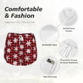 thumbnail image 4 of Daiia Snowflake red plaid Pattern Women's 2 in 1 Running Shorts - Lightweight Athletic Workout Gym Yoga Shorts Liner with Phone Pockets-X-Large, 4 of 7