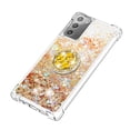 thumbnail image 4 of Funda para Samsung Galaxy Note 20 5G con Brillo Líquido Flotante, Purpurina, Parachoques y Anillo Giratorio Soporte, 4 of 5