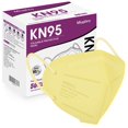 thumbnail image 1 of Mascarilla facial Miuphro KN95, respirador desechable, paquete de 50 unidades, color amarillo, 1 of 7