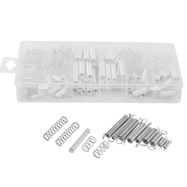 Extension Compression Spring Kit 200 Piece Spring Assortment Set,Zinc ...