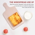 thumbnail image 2 of 6 Pieces Christmas Mini Wooden Cutting Board with Handle Unfinished Wood Paddle Rectangle Chopping Board Tray Cutouts, 2 of 8