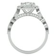 thumbnail image 3 of SuperJeweler 1 3/4 Carat Halo Diamond Engagement Ring In 14 Karat White Gold For Women, 3 of 6