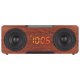 thumbnail image 2 of Altavoz Bluetooth de madera Reloj digital Altavoz inalámbrico compatible con reproducción de tarjeta de memoria auxiliar Bluetooth Grano de madera marrón, 2 of 5