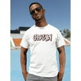 thumbnail image 2 of SPIdeals Mens Graphic Tee - Jordan Text - Regular Fit 100% Cotton, 2 of 4