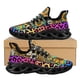 thumbnail image 1 of Zapatillas de deporte con plataforma y amortiguación de aire transpirables para mujer, diseño de leopardo y girasol, de malla, con cordones Peace and Love, 1 of 6