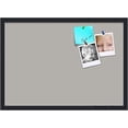 thumbnail image 1 of 27x19 inch cork bulletin board. this decorative framed pin board comes with dark stone design and a satin black frame. ideal for home office decor or message board (-1808), 1 of 2