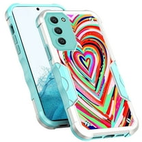 XPM for Nokia G400 Phone Case, Fashion Design Tough Shockproof Hybrid Stylish Pattern Heavy Duty TPU Bumper Rubber Cover for Nokia G400 (Colorful Hear)
