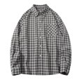 thumbnail image 1 of Men's Flannel Shirt, Long Sleeve Button Down Design, Soft Polyester Checkered Pattern, Folded Collar for Casual Comfort, Ideal for Dating and Vacation Wear, 1 of 8
