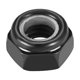 thumbnail image 4 of Uxcell Tuercas de bloqueo hexagonales M6x1mm de acero al carbono con inserto de nylon, 50 piezas negras, 4 of 5