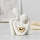 thumbnail image 2 of Mini Couple Statue Tv Stand Decor Abstract Sculpture Knick Knacks Home Decor Couples Love Office Sho, 2 of 5
