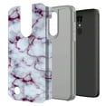 thumbnail image 3 of LG Zone 4 / LG Aristo 2 / LG Rebel 3 LTE / LG Rebel 2 LTE / LG Tribute Dynasty / LG Aristo / LG Phoenix 3 / LG K8 (2017) / LG Fortune / LG Risio 2 Hybird Graphic Case (Purple Marble), 3 of 5