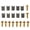 Gold, variant on Yajisi Universal 5x16mm Motorcycle Fairing Body Bolt Kit Screw Spire Speed Fastener Clip Nut M5 Aluminum Mounting Replacement Parts Set for Bikes Scooters (10 Sets, Red)