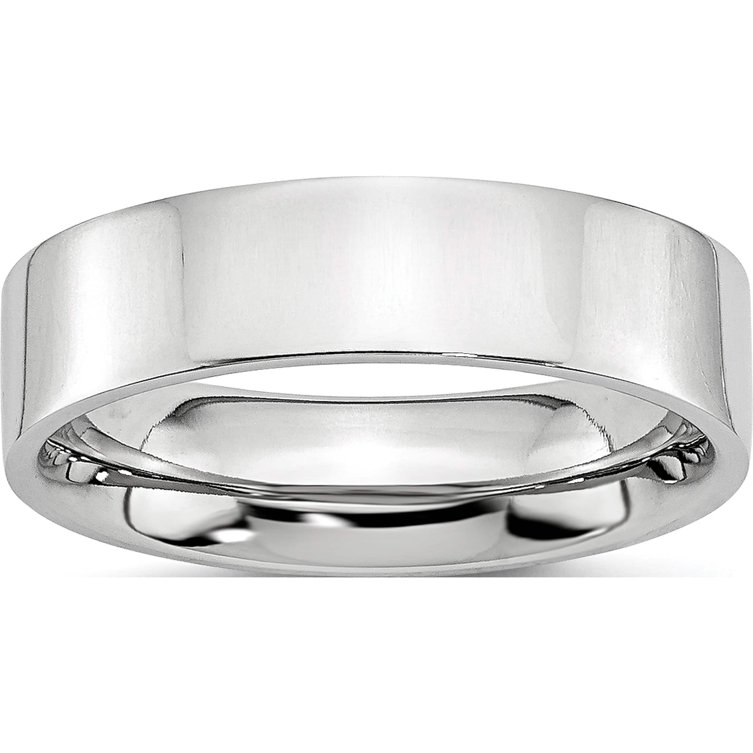 Stainless Steel Flat 6mm Polished Band Box
