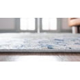 thumbnail image 5 of Rugs Charleston Collection Vintage Distressed Blue Multi Area Rug, 5 Ft Round, Soft Underfoot, 5 of 9