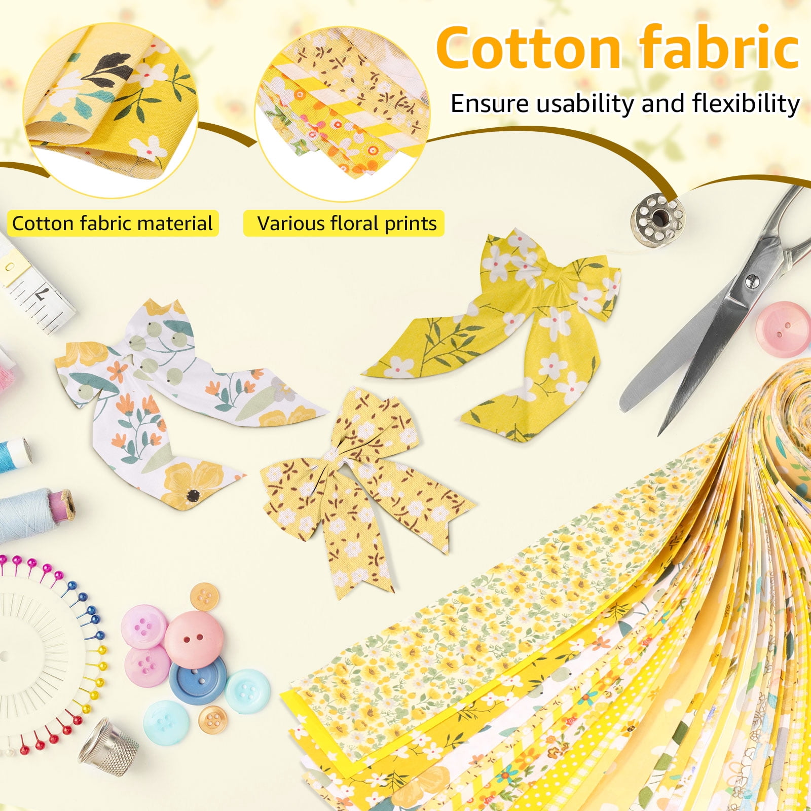FYJUCPA Cotton Jelly Roll Fabric Strips, 80Pcs 20 Assorted Floral Prints 2.6x39.3in for Quilting Sewing Patchwork, DIY Craft Fabric Set