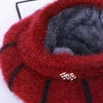 thumbnail image 3 of Zxareky Women Winter Hat Thick Warm Knitted Hat Soft Velvet Cap with Visor Brim, 3 of 7