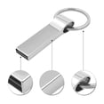thumbnail image 4 of High Capacity USB Pen Drive - Keychain Hole, Lightweight Memory Stick , Waterproof , Compact & Durable, Sleek Metal Flash Drive Black 128GB, 4 of 5