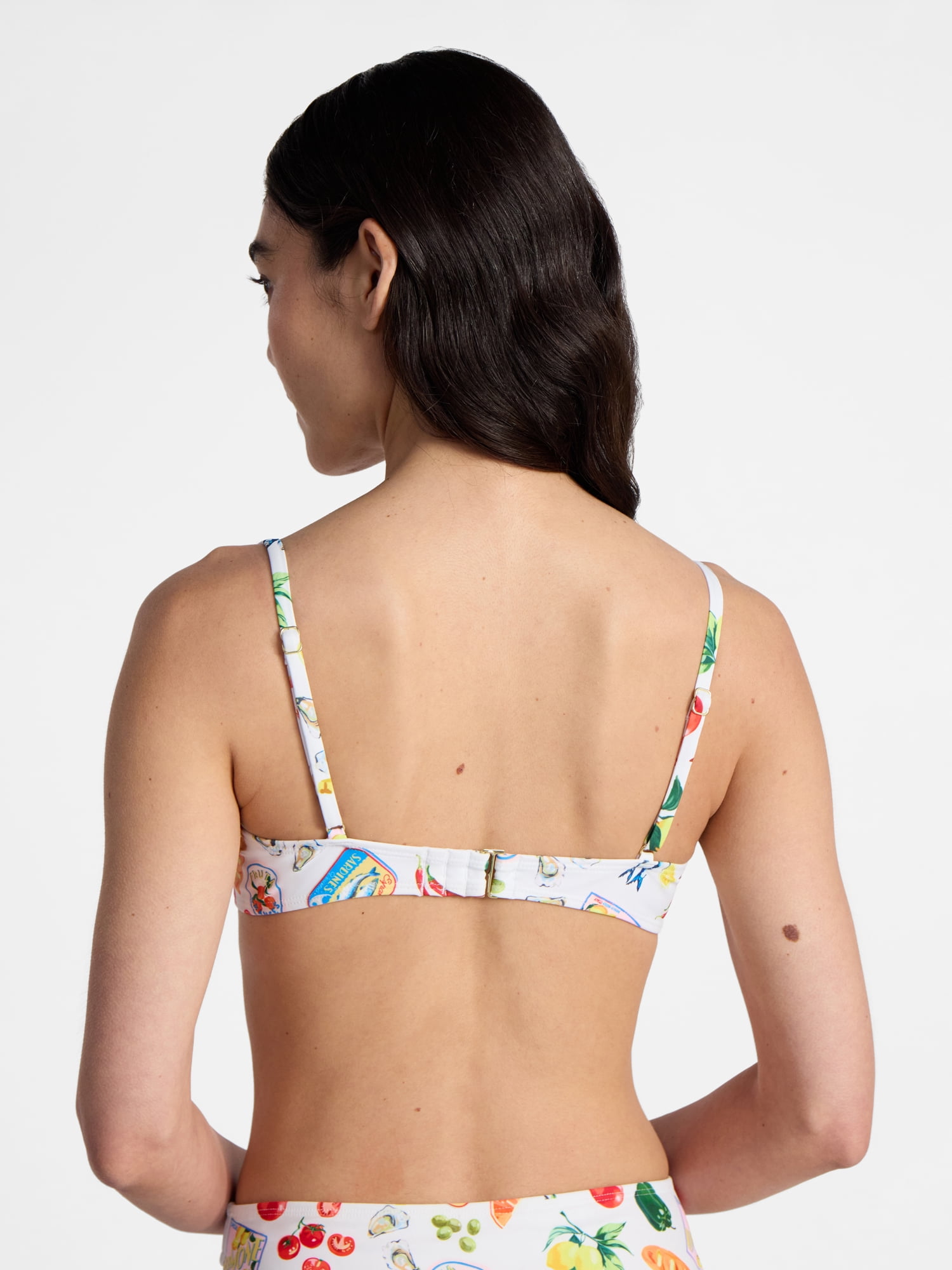 No Boundaries Kitschy Printed Underwire Bikini Top, Women’s