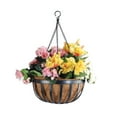 thumbnail image 1 of Arcadia Garden Produits Coco 1593 Solstice Panier Suspendu Rond Planteur, 20 Pouces, Noir, 1 of 6