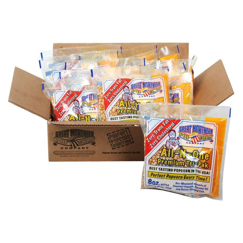Great Northern Popcorn 8 oz. Popcorn Portion Packs Case of 12 by Dtx International