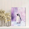 thumbnail image 2 of Qisvanset Cute Penguin Canvas Wall Art 40x30cm Gallery Nursery Office Art, 2 of 8