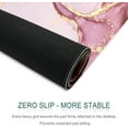 thumbnail image 5 of Extended Gaming Mouse Pad, 35.5x15.75 Non-Slip Oversized Desk Pad Mousepad with Stitched Edges Waterproof Keyboard Mouse Mat Desk Protector for Game, Office and Home, Pink Abstract, 5 of 5