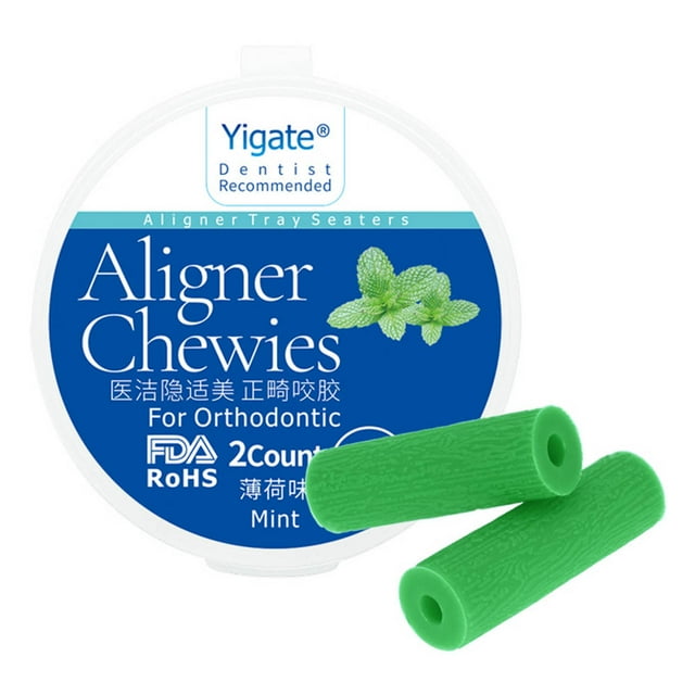 Yigate 2Pcs/box Aligner Chewies Invisible Retainer Seater Orthodontic Silicone Stick