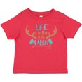 thumbnail image 3 of Inktastic Life is Better at the Cabin, Deer Antlers, Camping Boys or Girls Baby T-Shirt, 3 of 5