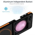 thumbnail image 2 of Allytechgroup Galaxy Z Flip 7 Case, Rugge [Compatible with Magsafe] Wireless Charging Support Anti-Scratch Hybrid TPU PC Heavy Duty Shockproof Phone Case Cover for Samsung Galaxy Z Flip 7, Orange, 2 of 5