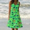 thumbnail image 2 of SnZhen Plus Size Dresses for Curvy Women Womens Fashion Holiday Summer Casual Printing Sleeveless Party Beach Loose Dress, 2 of 4